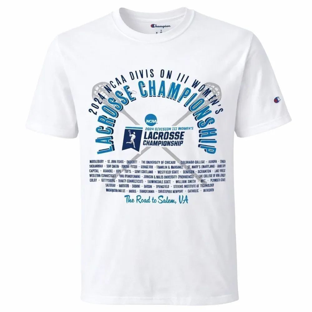 Champion 2024 NCAA Division III Women’s Lacrosse Championship T Shirt Size L